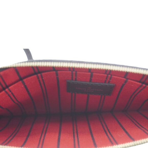 Louis Vuitton  Neverfull Wristlet Damier Ebene Pouch Brown - Picture 11 of 12
